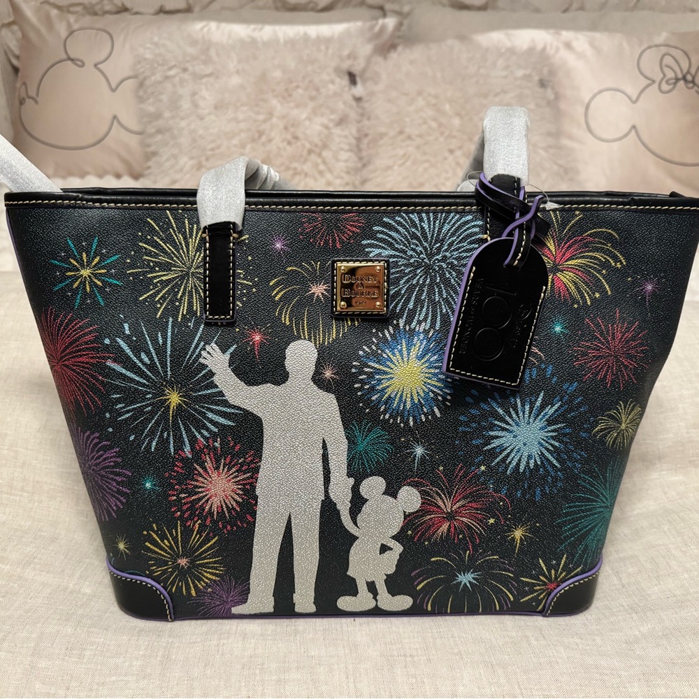 Disney Dooney and Bourke Anniversary Tote Bag Mickey and Walt